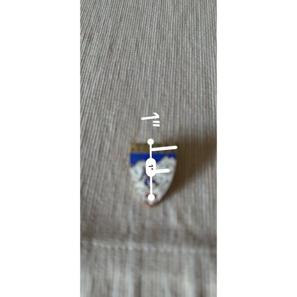 Vintage Davos Parsenn Switzerland Ski Resort Pin Badge With Enamel Shield Design - Picture 9 of 10
